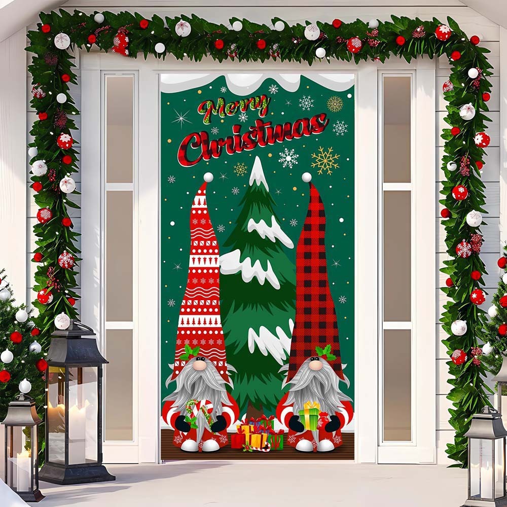 Christmas Curtain Decoration Hanging Cloth Background