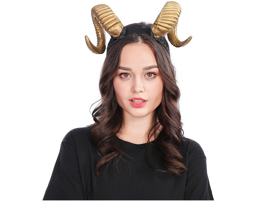 New horn antlers headband wide headband Christmas Halloween resurrection exaggerated headwear