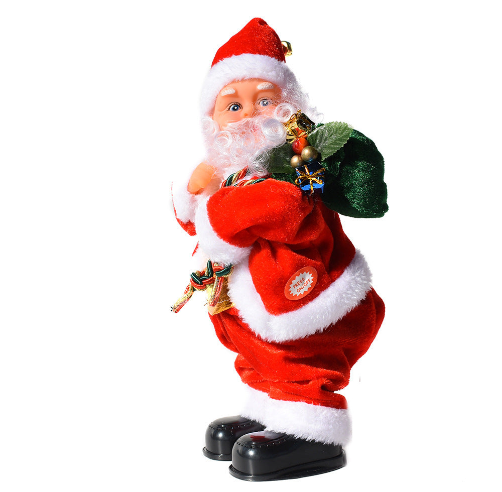 Shaking hip music Santa electric Christmas ornament