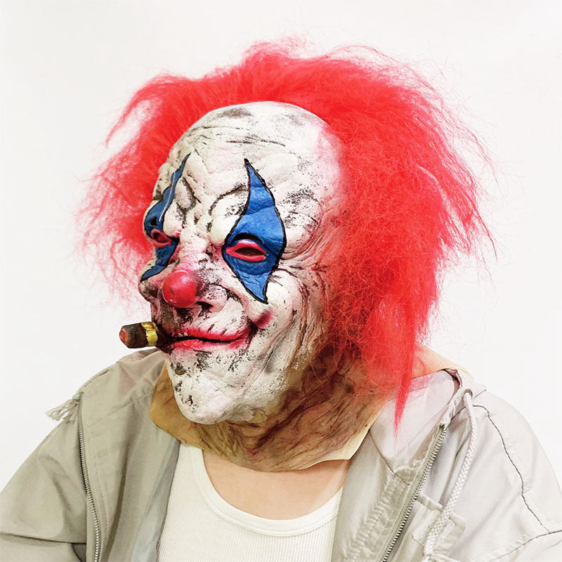 Clown Mask Script Killing Series Mask Color Hair Set