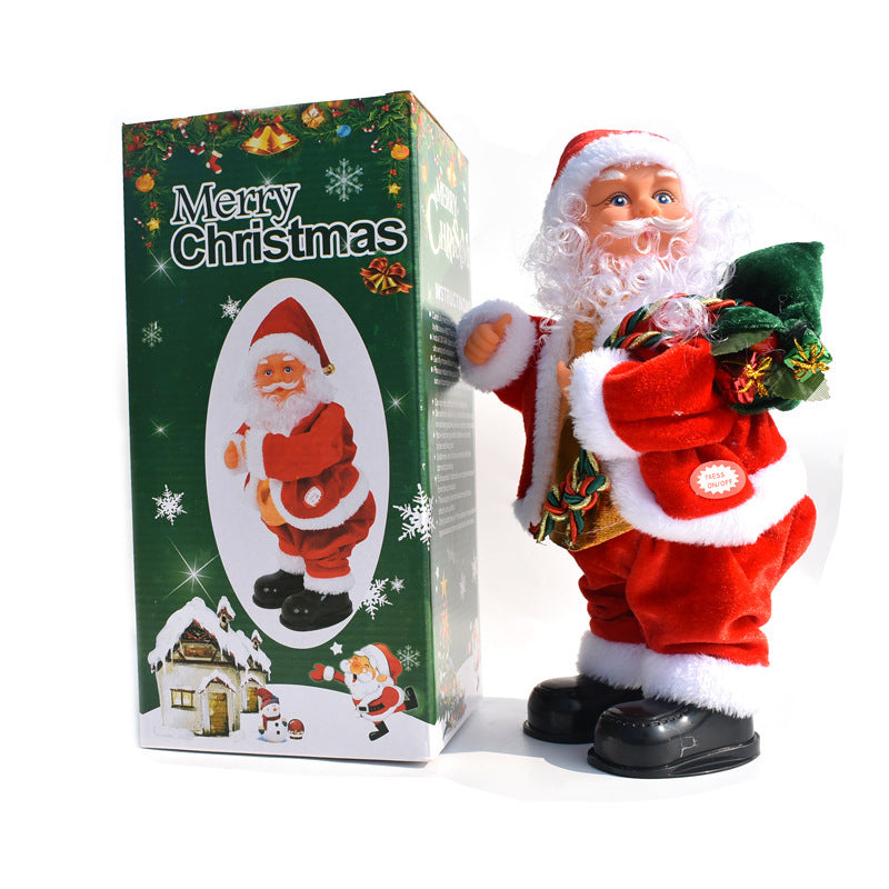 Shaking hip music Santa electric Christmas ornament