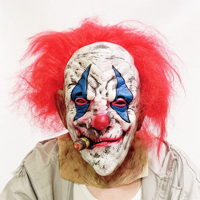 Clown Mask Script Killing Series Mask Color Hair Set