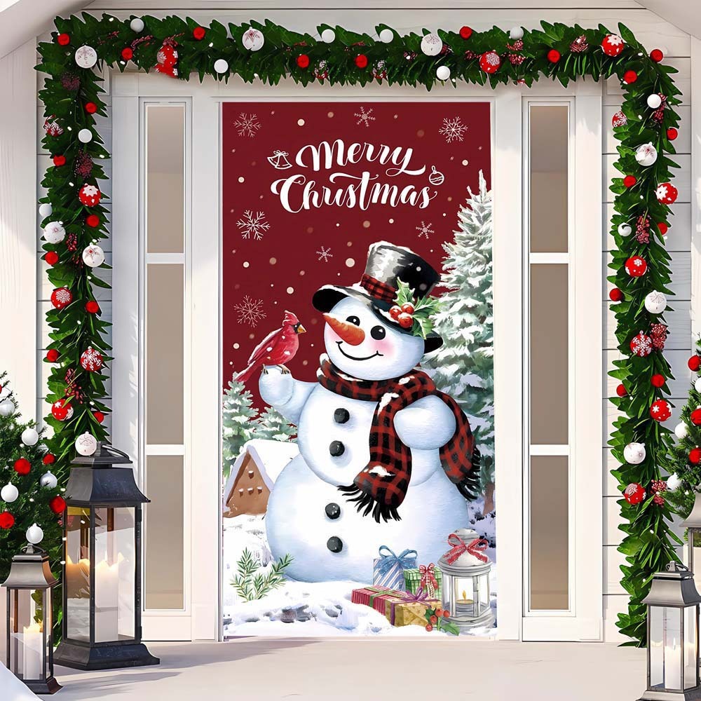 Christmas Curtain Decoration Hanging Cloth Background