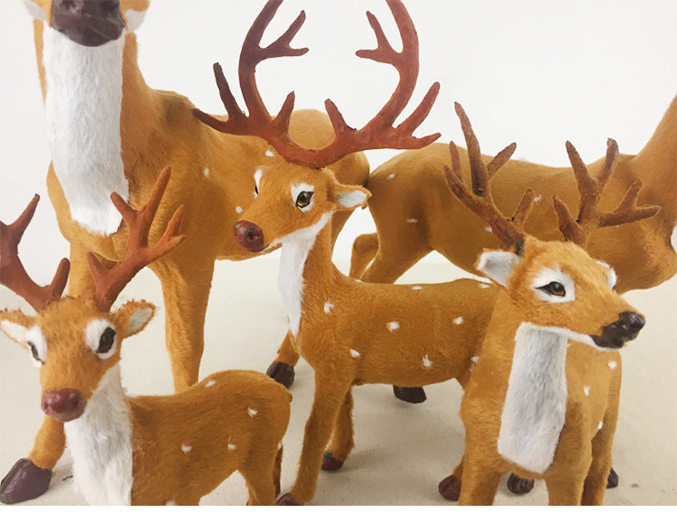 Christmas deer simulation elk Christmas window layout props desktop ornaments deer Christmas decorations